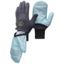 Turistické rukavice Black Diamond Gridtech Storm Hood Gloves modrá/sivá Carbon-Glacier (9642)