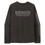 Pánske tričko Patagonia M's L/S Cap Cool Daily Shirt - Hut Tripper čierna Black