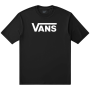 Pánske tričko Vans Classic Drop V SS Crew Tee-B čierna Black/White