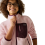 Detská funkčná mikina Regatta Junior Frankie Warm Fleece Pink Haze/Fig