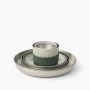 Sada riadov Sea to Summit Detour Stainless Steel Collapsible Dinnerware Set 6 Piece