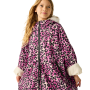 Detský nepremokavý kabát Regatta Junior Waterproof Changing Robe Pro Pink
