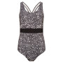 Dámske plavky Dare 2b Make Waves Swim čierna/biela BlackDot/Blk