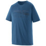 Pánske tričko Patagonia Men's Capilene Cool Trail Shirt - Stratapeaks modrá Aquatic Blue