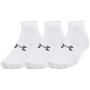 Sada ponožiek Under Armour Essential Low Cut 3pk biela White / White / Pitch Gray