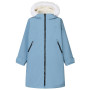 Detský nepremokavý kabát Regatta Junior Waterproof Changing Robe Pro Grey Mirage svetlosivá Grey Mirage