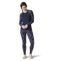 Dámske funkčné tričko Smartwool W Merino 250 Baselayer Pattern Crew Bxd