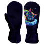 Detské softshellové rukavice WAMU Dark Purple