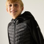 Detská bunda Regatta Junior Andreson Hybrid Black/Sealgr