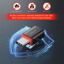 Adaptér Swissten Dataguard With Data Blocking USB-C (Male) / USB-C (Female)