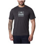 Pánske tričko Columbia Tech Trail™ Front Graphic SS Tee tmavě šedá Black Hthr, Tested Tough PDX Graphic