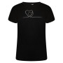 Dámske tričko Dare 2b Crystallize Grphic čierna/biela Black/Black