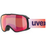 Lyžiarske okuliare Uvex Xcitd CV čierna/oranžová black matt SL/scarlet-green