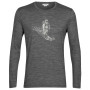 Pánske tričko Icebreaker Tech Lite II LS Tee Skiing Yeti