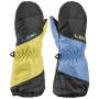 Detské lyžiarske rukavice Leki Little Swtch Zero Mitt Long black-light blue modrá/žltá black-light blue-light yellow