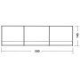 Zástena Easy Camp Windscreen Grey