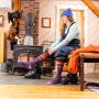 Dámske podkolienky Darn Tough Snowburst Otc Midweight With Cushion