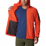 Pánska bunda Columbia Tall Heights Hooded Softshell červená Red Quartz