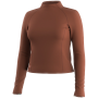 Dámske funkčné tričko Smartwool Women's Active Merino Movement Mock Neck tehlová Burnt Sienna