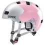 Detská cyklistická helma Uvex Kid 3 čierna/strieborná Silver - Rosé