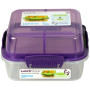 Box na potraviny Sistema Square Lunch Stack TO GO 1,24l