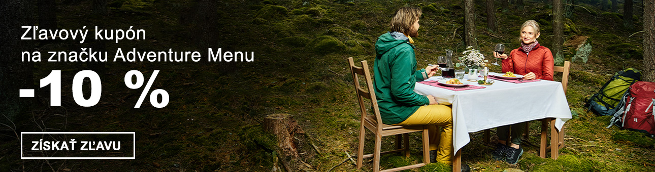 ZĽAVOVÝ KUPÓN -10 % na značku Adventure Menu